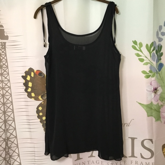 Coco Reef Women's Black Cover-Up Shoulder Tassels - Picture 5 of 5